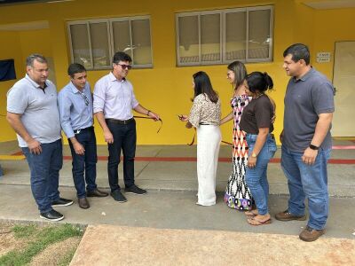 Imagem da notícia Prefeito Delegado Cleverson entrega expansão da Escola Francisco Martins Carrijo, com investimento de R$ 856 mil